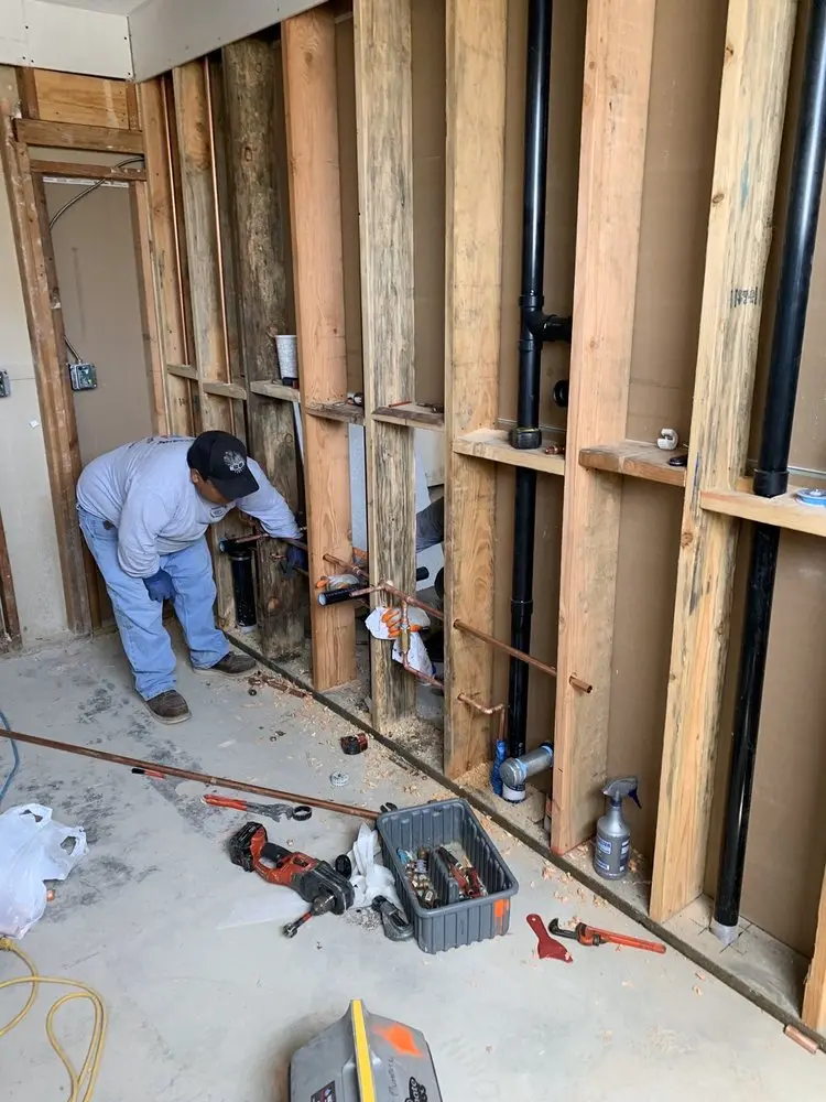 Commercial rough-in plumbing for Gas Line Repair in Rockford